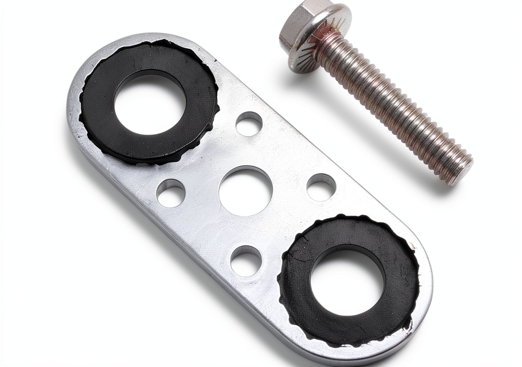 Installing WHEELZEN Oil Cooler Gasket on a vehicle engine