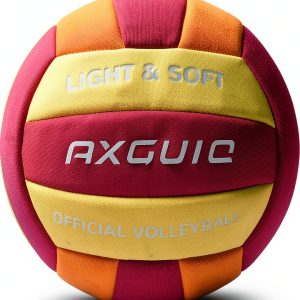 Soft Cloth Volleyball AXGUIQ Pink Yellow Indoor-0