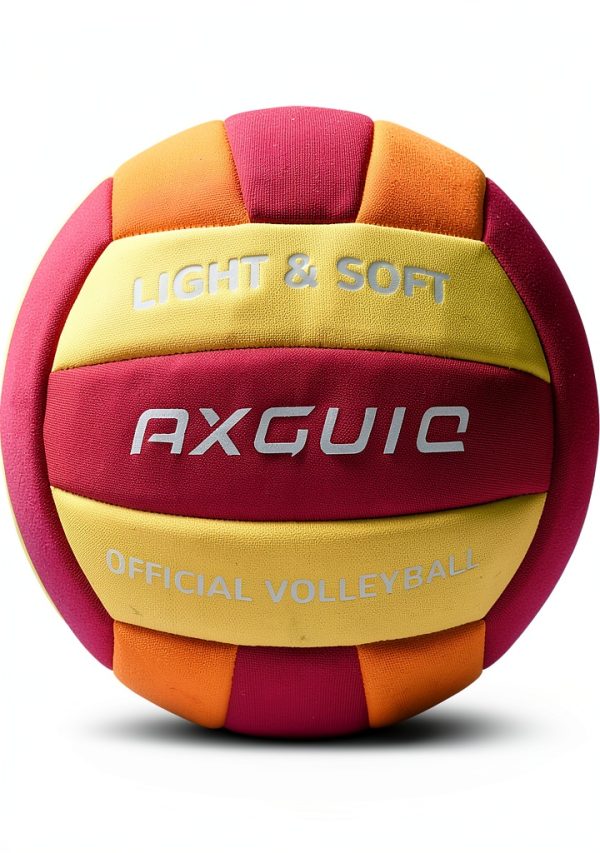 Soft Cloth Volleyball AXGUIQ Pink Yellow Indoor-0