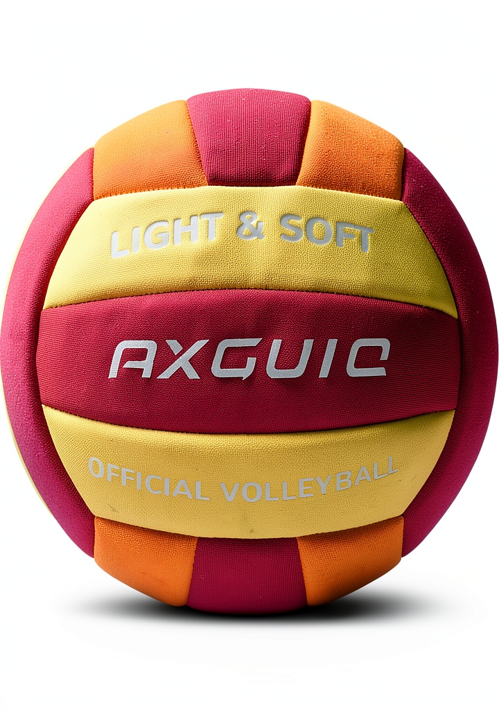 Soft cloth volleyball being used in a living room setting