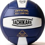 Tachikara Indoor Volleyball White Navy Leather-0