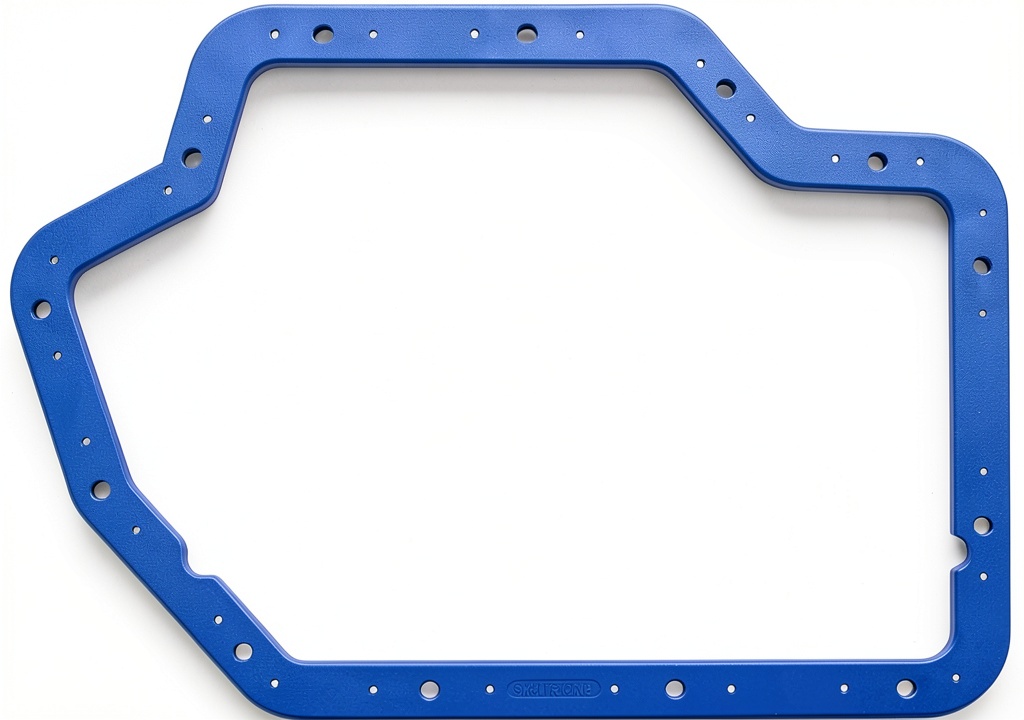 Moroso transmission gasket installed in a vehicle transmission pan