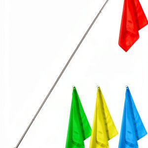Horse Training Flags by Pavo, 4Pcs 17.1inch Stainless Steel-0