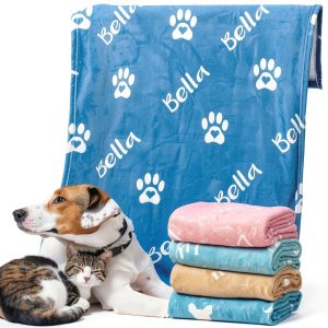 Personalized Dog Blanket HiPeep Ultra Soft Flannel Throw Small 45x27.5-0
