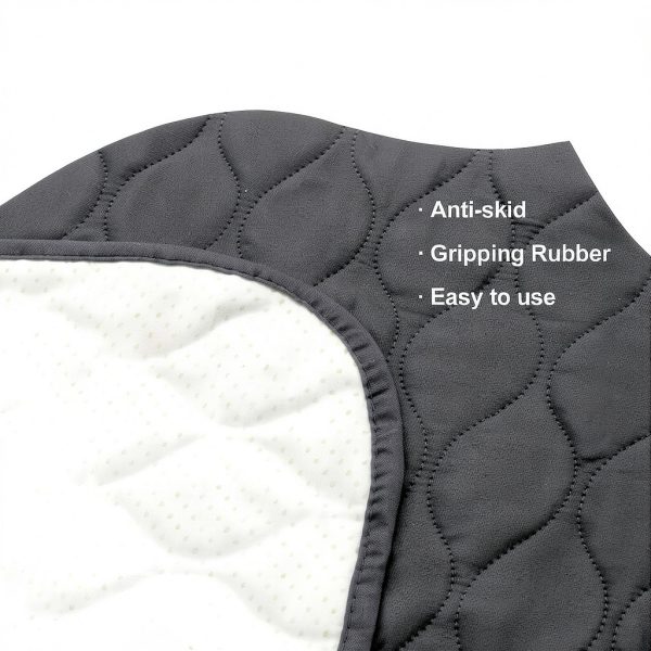Roilpet Waterproof Dog Bed Cover Blanket 2 Pack Medium Dark Grey 54x82-2