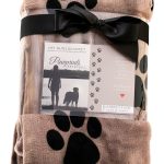 Pawprints Left by You Pet Memorial Blanket – Fleece Throw, Heart-0