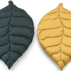 Pet Leaf Shape Blanket Double‑Sided for Puppies Light Green-0