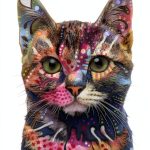 Dawhud Direct 50x60-Inch Cat Blanket Dean Russo 9 Lives - Plush Fleece Throw Blanket for Adults and Kids - Soft and Cozy for Bed, Couch, or Travel - Thoughtful Cat Lover Gifts for Women-0