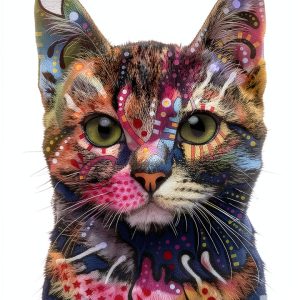 Dawhud Direct 50x60-Inch Cat Blanket Dean Russo 9 Lives - Plush Fleece Throw Blanket for Adults and Kids - Soft and Cozy for Bed, Couch, or Travel - Thoughtful Cat Lover Gifts for Women-0