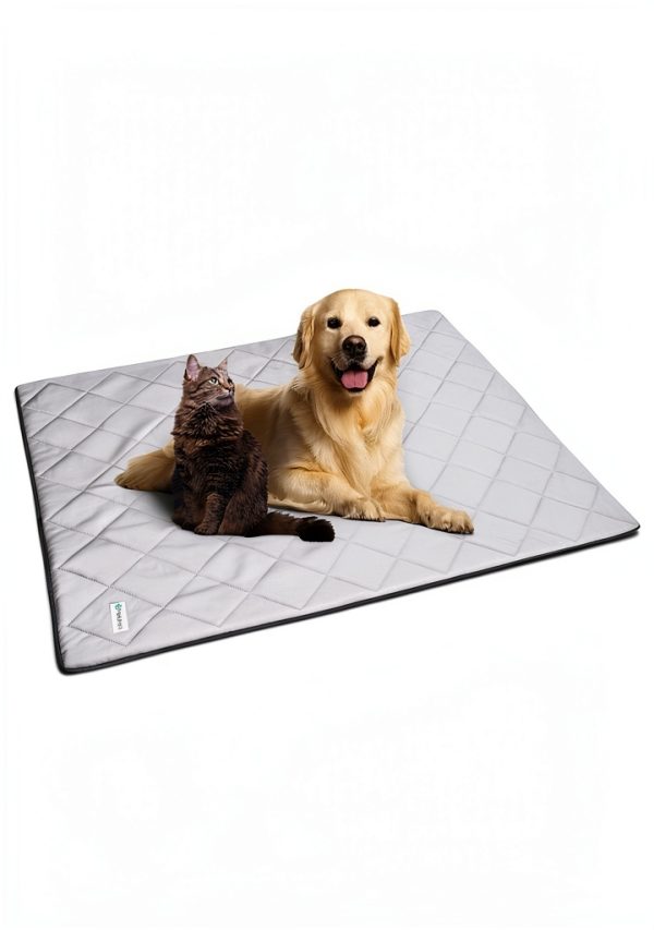 Cooling Dog Blanket by PetAmi Reversible Throw 40x60 Light Grey-7
