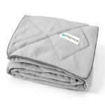 Cooling Dog Blanket by PetAmi Reversible Throw 40x60 Light Grey-0