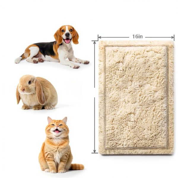 Cat Blanket Vowanop Small Dog Kitten Throw 16x24 Grey Beige 2 Pack-5