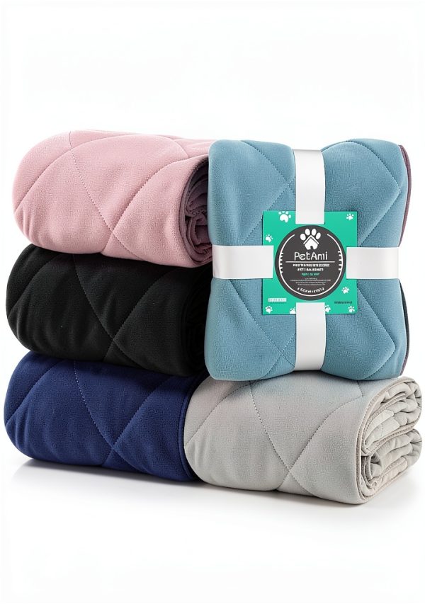 Cooling Dog Blanket by PetAmi Reversible Throw 40x60 Light Grey-6